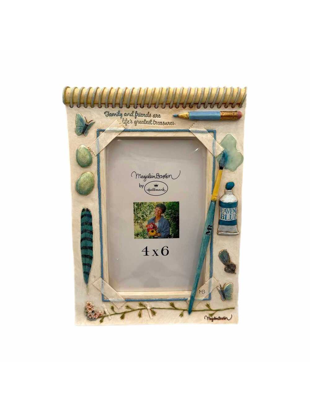 Vintage Hallmark Marjolein Bastin “Family & Friends” Picture Frame – 4x6-Inch